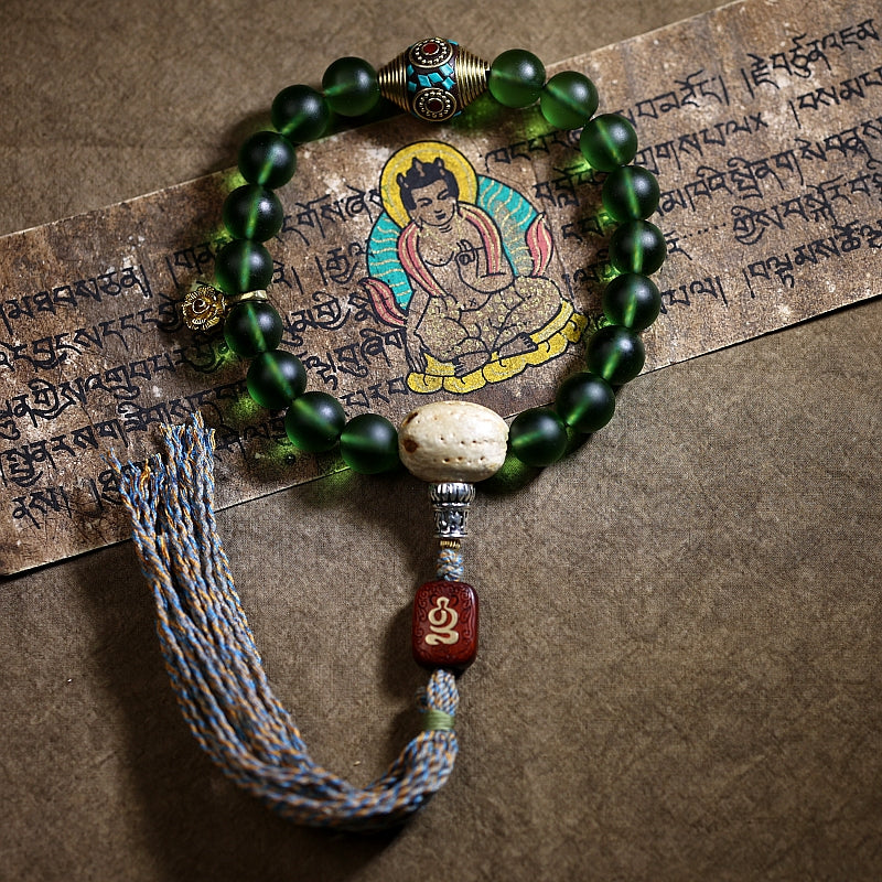 Kailashforce Nepalese Artisanal Crystal Mala 36 Bead Women’s Bodhi String, Where Ancient Grace Meets Modern Serenity