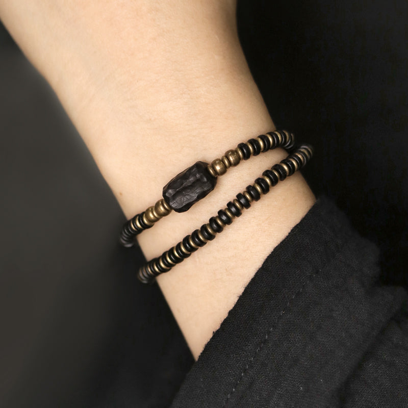 Kailashforce Artisanal Copper Wood Blended Black Sandalwood Bracelet Vintage Elegance Meets Modern Trend