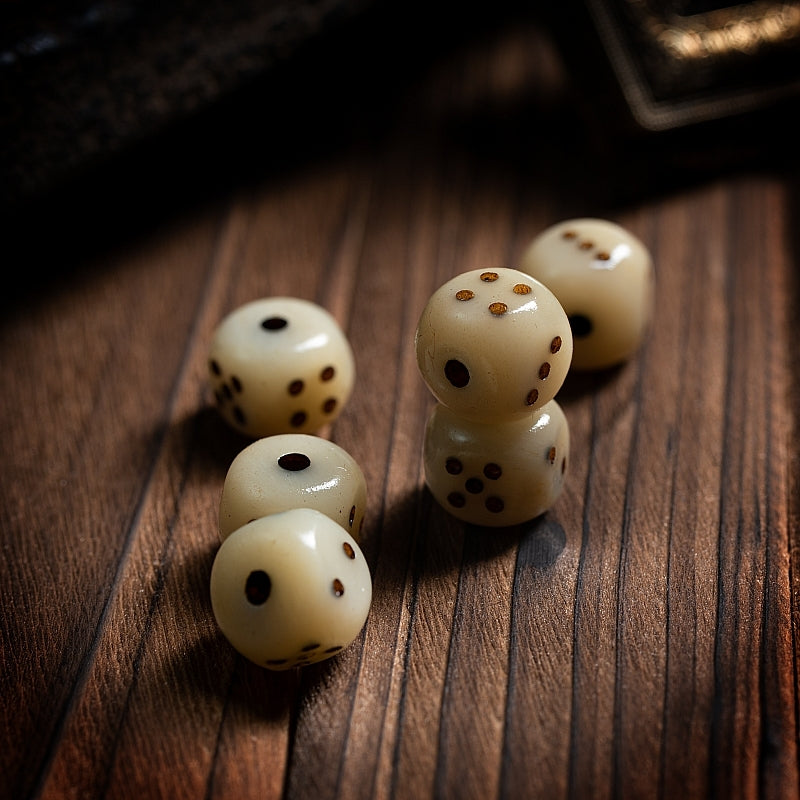 Kailashforce Tibetan Camel Bone Dice Mala Aged Bone, Timeless Soul, One Loop to Bind Them All