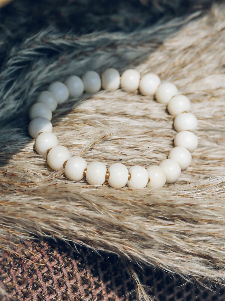 Kailashforce Vintage Layered Bracelet: Artisanal Copper Beaded Wooden Strand Timeless Bohemian Jewelry for Couples Free Spirits