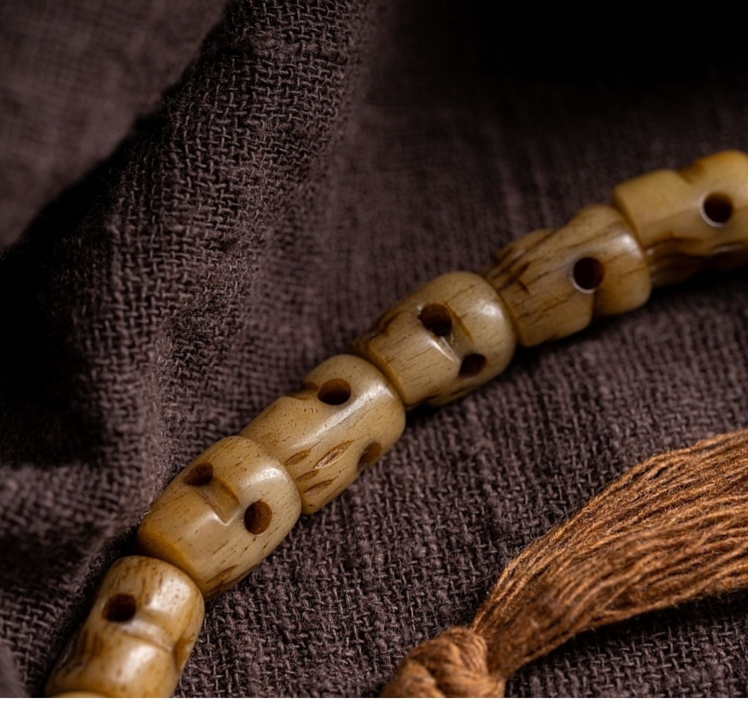 Kailashforce Eternal Yak Bone Skull Mala Where Death’s Whisper Meets Timeless Grace