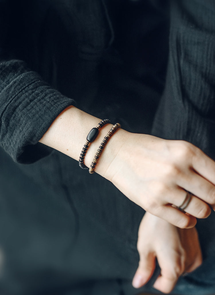 Kailashforce Artisanal Copper Wood Blended Black Sandalwood Bracelet Vintage Elegance Meets Modern Trend