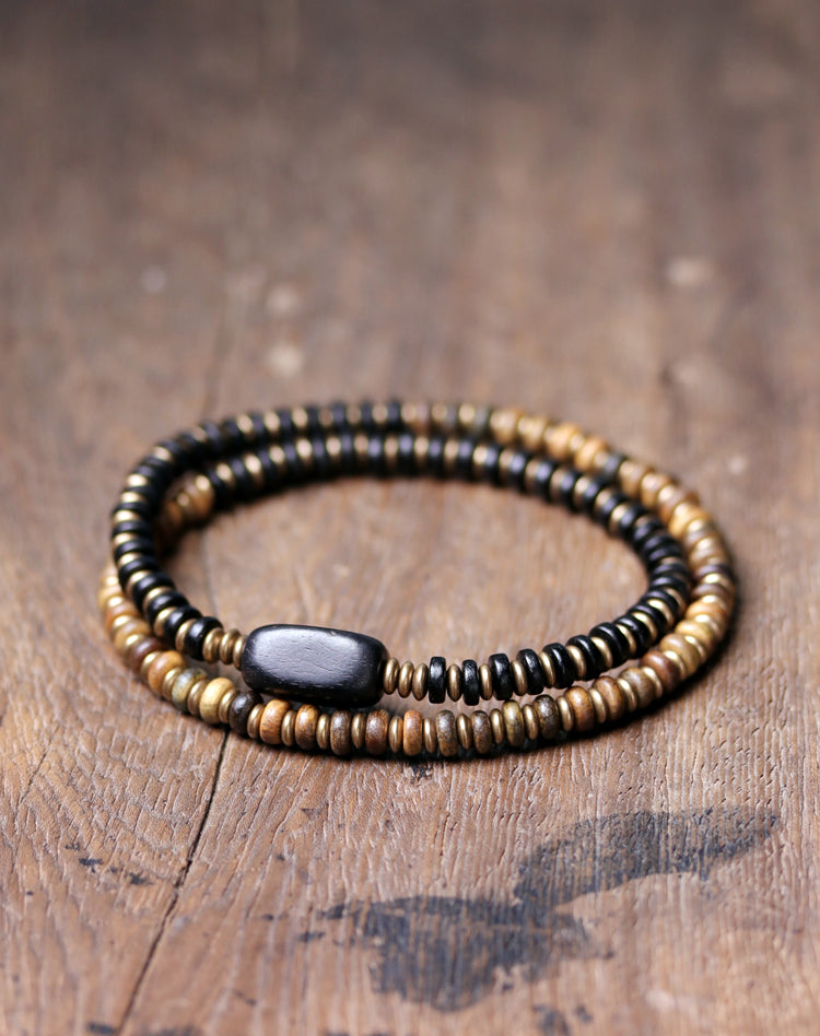 Kailashforce Artisanal Copper Wood Blended Black Sandalwood Bracelet Vintage Elegance Meets Modern Trend