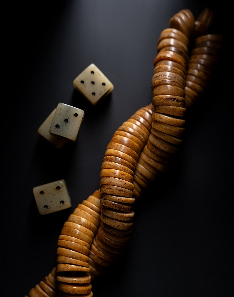 Kailashforce Timeless Tibetan Aged Yak Bone Single Loop Mala Where Earth’s Memory Meets Soul’s Journey