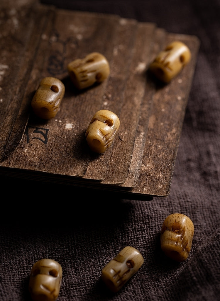 Kailashforce Eternal Yak Bone Skull Mala Where Death’s Whisper Meets Timeless Grace